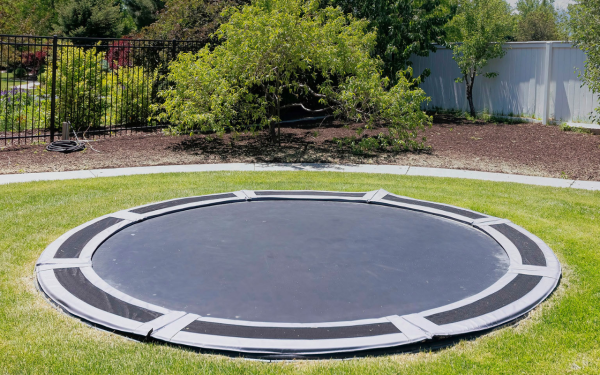 in-ground trampoline-professional landscaping utah