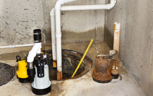 showing a sump pump service - professional landscaping Utah